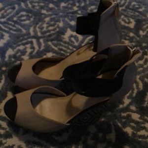 Bamboo brand wedge heels